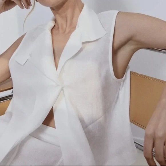 Lunya White Sleeveless Top size Small NWT - Picture 2 of 10